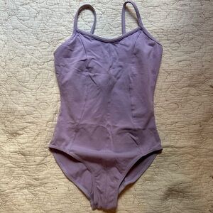 Mirella Princess Seamed Camisole Leotard in Lilac